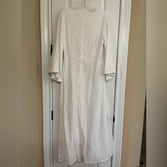 Anthropologie//3/4 sleeve//maxi dress//White//NWT//Size 12 - Picture 7 of 7